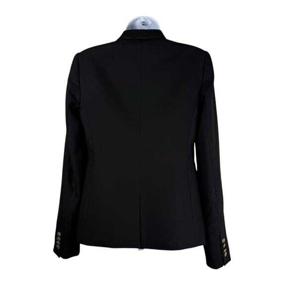 J. Crew Jacket Womens 4 Tall Black Schoolboy Blazer Wool Academia Quiet Luxury - Picture 7 of 10